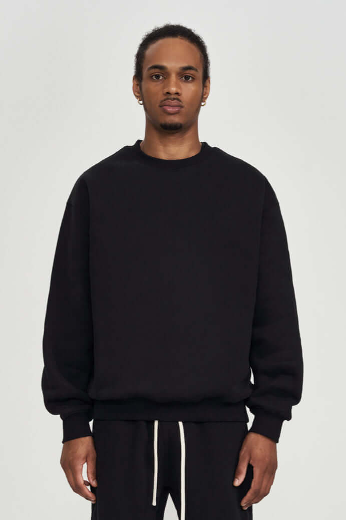 Men's Soft Crew Neck Sweater Comfort Classic Knit