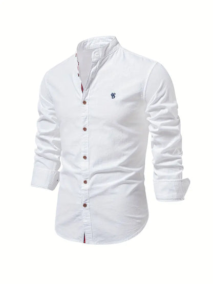 Men's Casual Button Shirt Lightweight Cotton Everyday Spring Wear