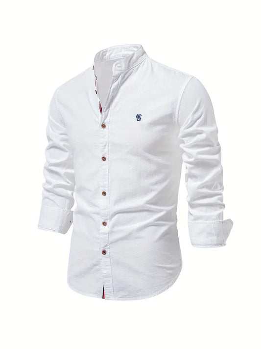 Men's Casual Button Shirt Lightweight Cotton Everyday Spring Wear