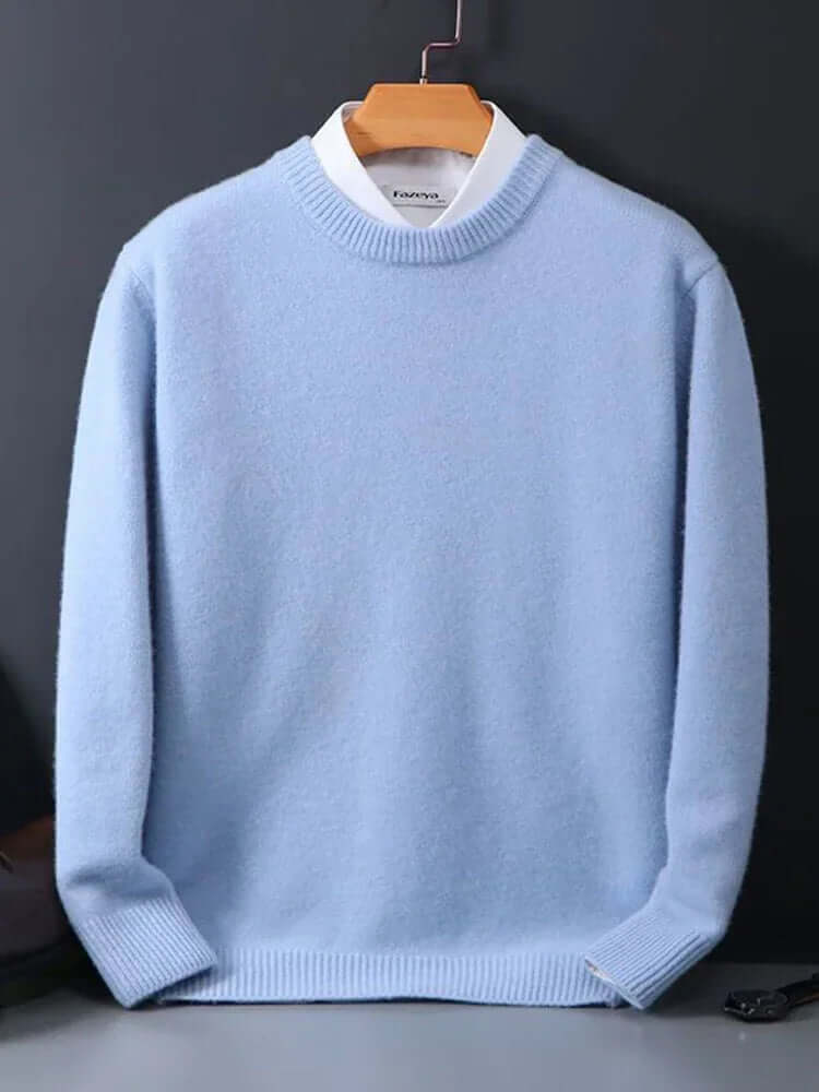 Men's Luxurious Soft Knit Sweater Classic Pullover