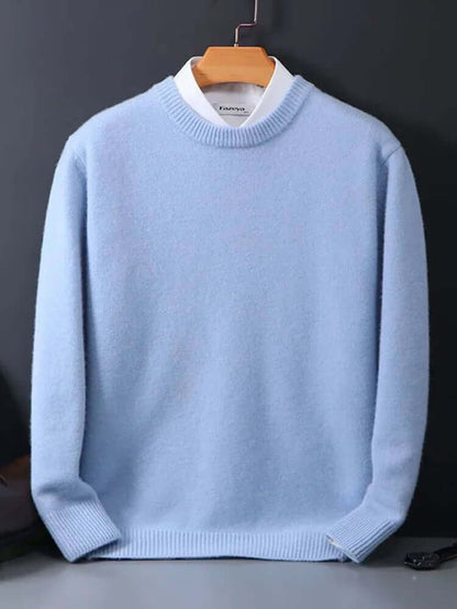 Men's Luxurious Soft Knit Sweater Classic Pullover