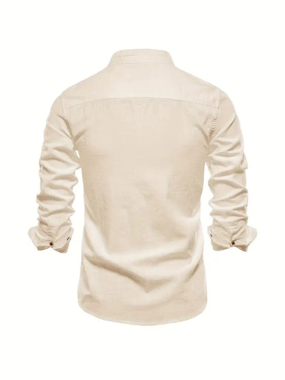 Men's Casual Button Shirt Lightweight Cotton Everyday Spring Wear