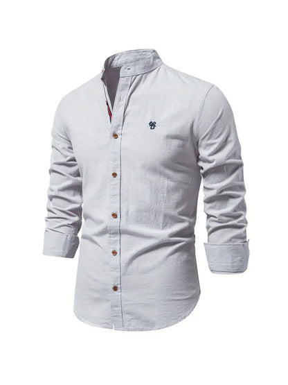 Men's Casual Button Shirt Lightweight Cotton Everyday Spring Wear