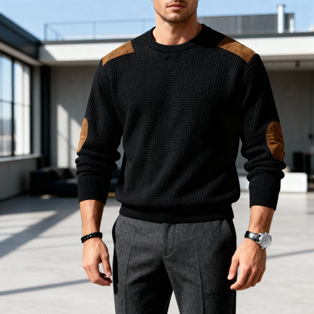 Men's Heritage Sweater Classic Quiet Luxury Knit Pullover Timeless