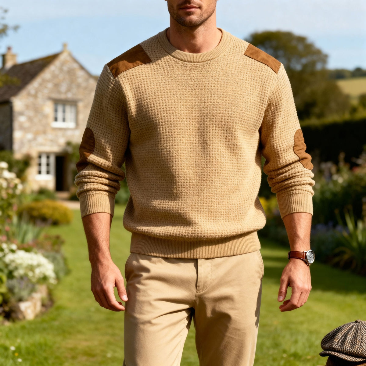 Men's Heritage Sweater Classic Quiet Luxury Knit Pullover Timeless