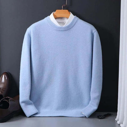 Men's Luxurious Soft Knit Sweater Classic Pullover