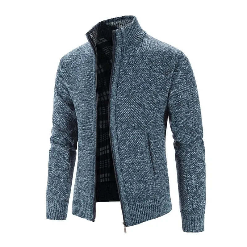 Men's Knitted Cardigan Warm Stylish Ribbed Comfort
