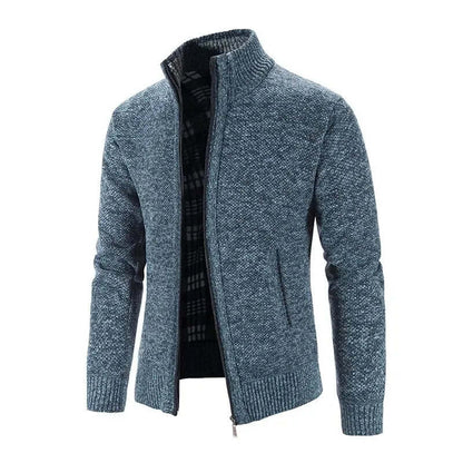 Men's Knitted Cardigan Warm Stylish Ribbed Comfort