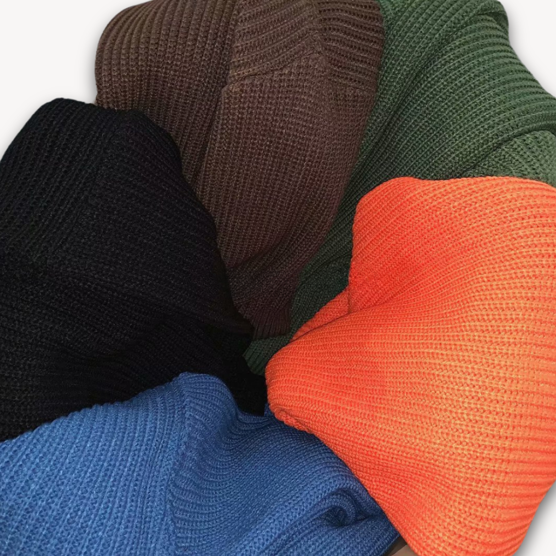 Men's Casual Oversized Knit Sweater Soft Winter Wear
