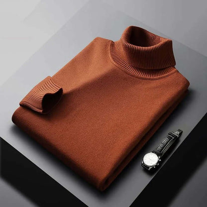 Men's Slim Fit Turtleneck Sweater Warm Winter Knit