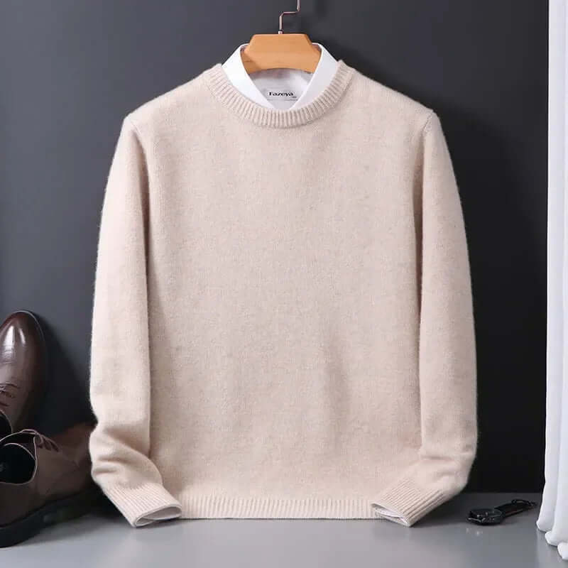 Men's Luxurious Soft Knit Sweater Classic Pullover