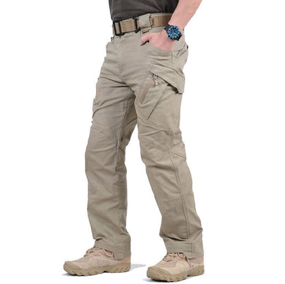 Men's Tactical Cargo Trousers Outdoor Utility Pants Multi-Pocket