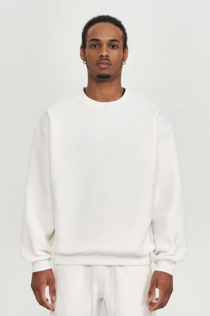 Men's Soft Crew Neck Sweater Comfort Classic Knit