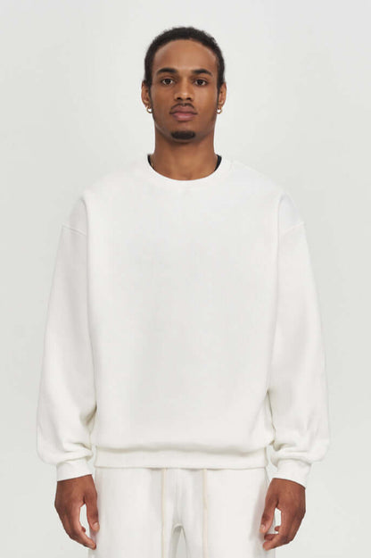 Men's Soft Crew Neck Sweater Comfort Classic Knit