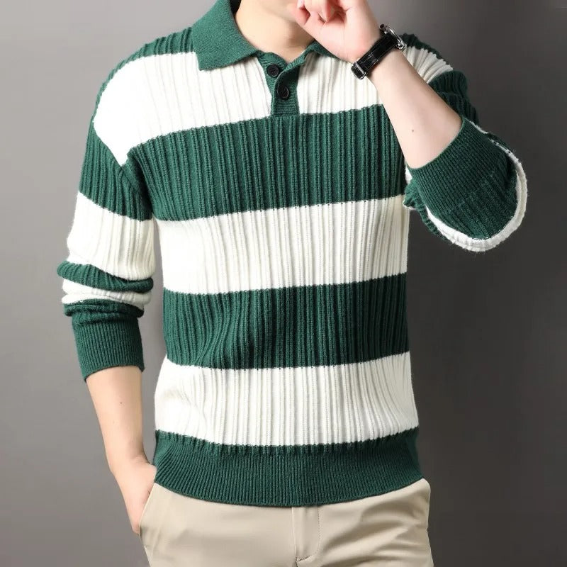 Men's Classic Wool Sweater Timeless Essential Knit Pullover Warm