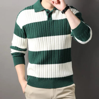 Men's Classic Wool Sweater Timeless Essential Knit Pullover Warm