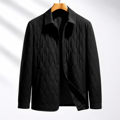 Men's Quilted Jacket Lightweight Casual Padded Coat Autumn Winter