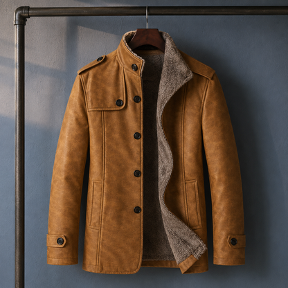 Austin Leather Jacket - Brown