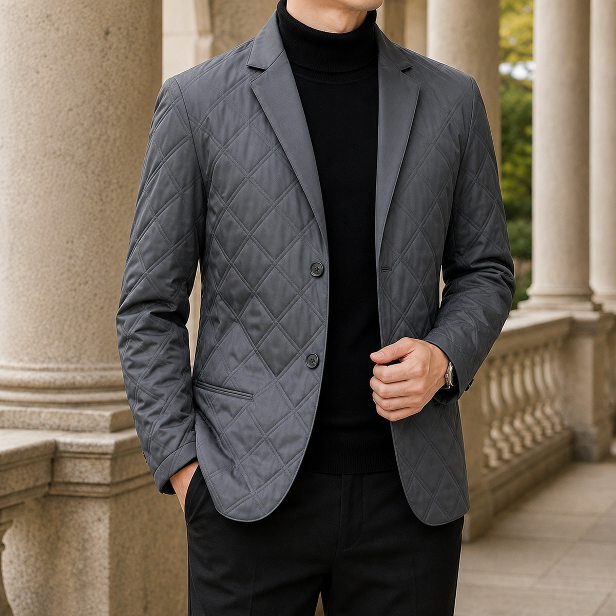 Blake Tailored Blazer - Gray