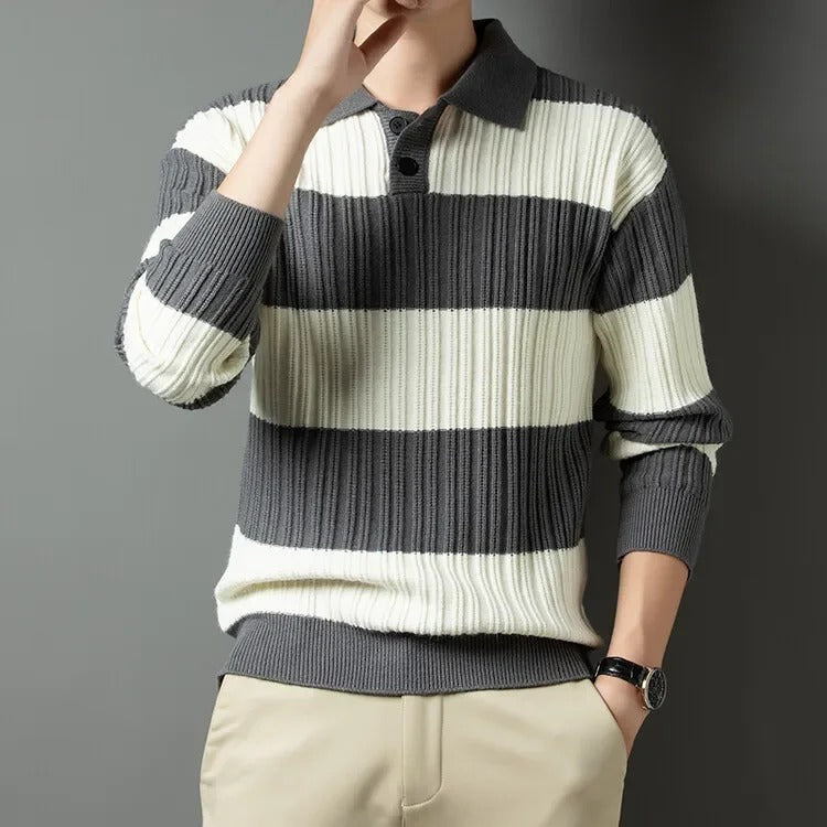 Men's Classic Wool Sweater Timeless Essential Knit Pullover Warm