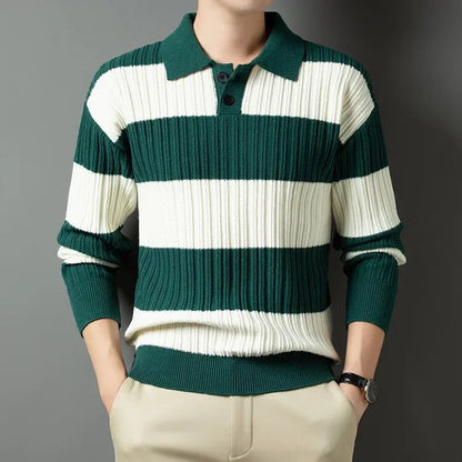 Men's Classic Wool Sweater Timeless Essential Knit Pullover Warm