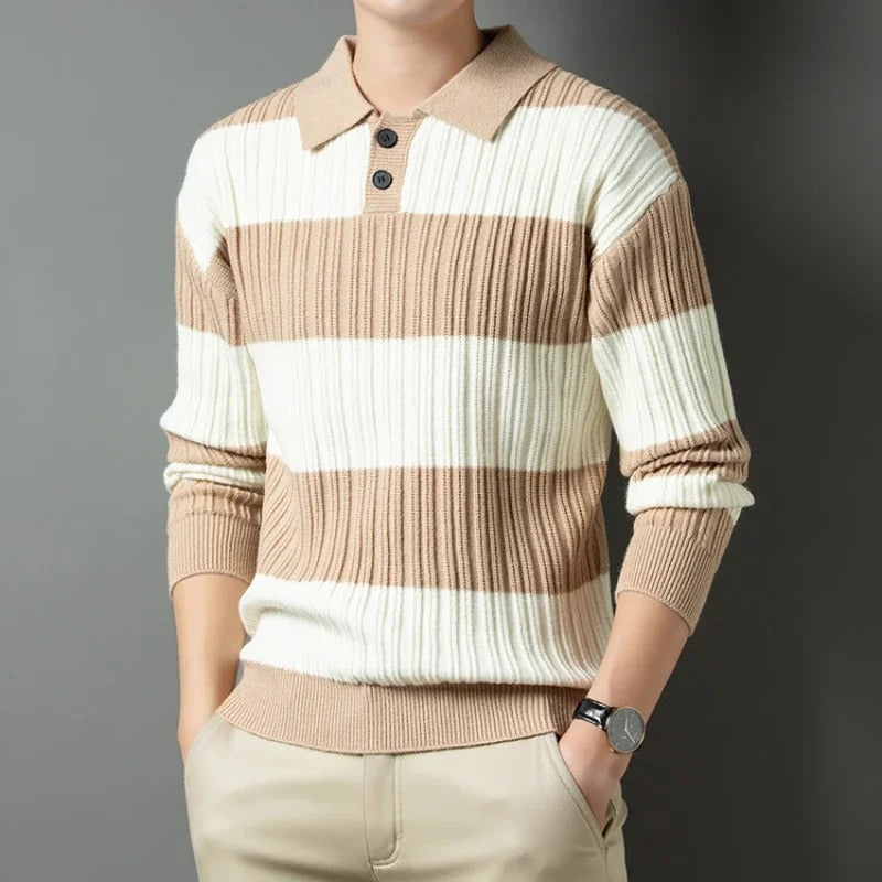 Men's Classic Wool Sweater Timeless Essential Knit Pullover Warm