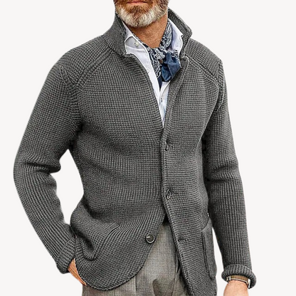 Men's Knitted Cardigan Classic Comfort Button-Up