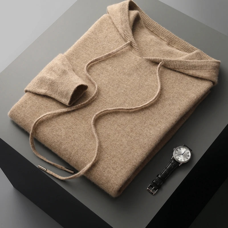 Men's Luxury Hoodie Adjustable Hood Premium Comfort