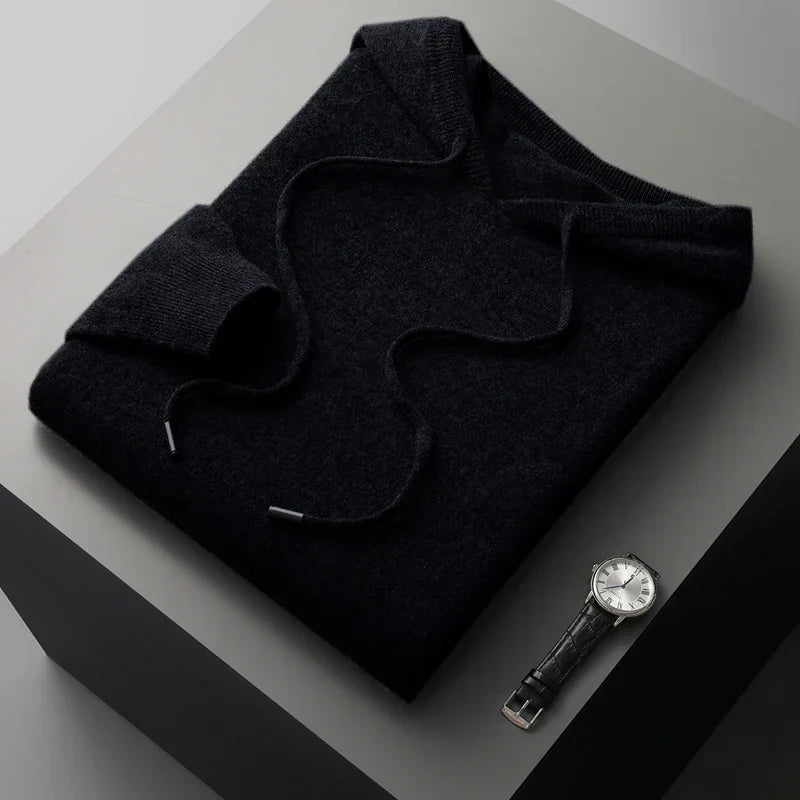 Men's Luxury Hoodie Adjustable Hood Premium Comfort