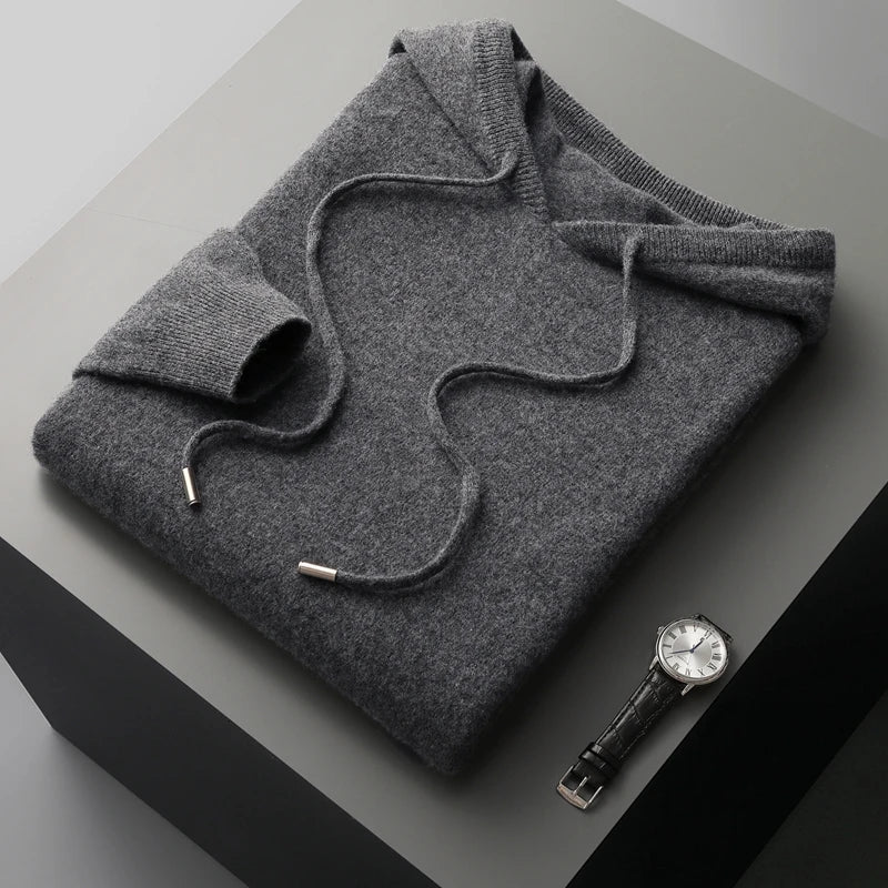 Men's Luxury Hoodie Adjustable Hood Premium Comfort