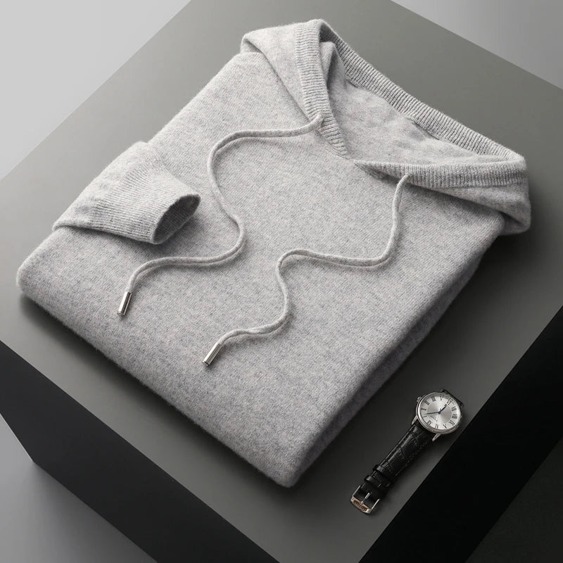 Men's Luxury Hoodie Adjustable Hood Premium Comfort