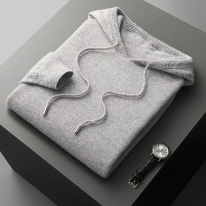 Men's Luxury Hoodie Adjustable Hood Premium Comfort