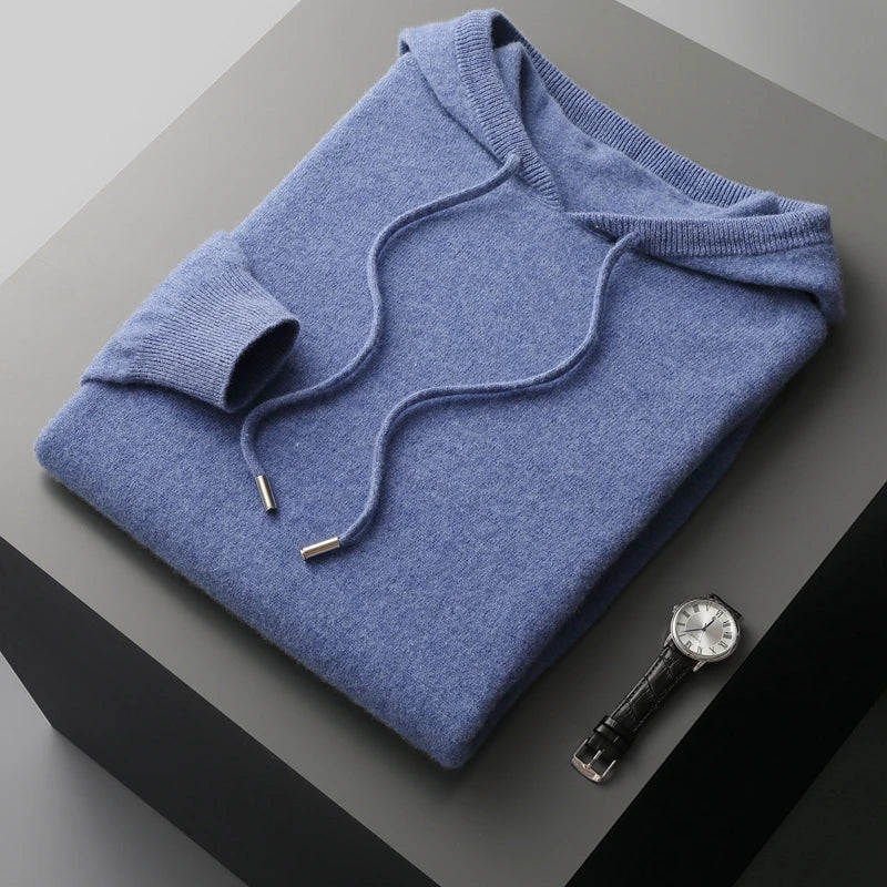 Men's Luxury Hoodie Adjustable Hood Premium Comfort