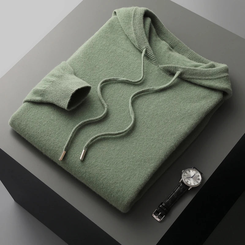 Men's Luxury Hoodie Adjustable Hood Premium Comfort