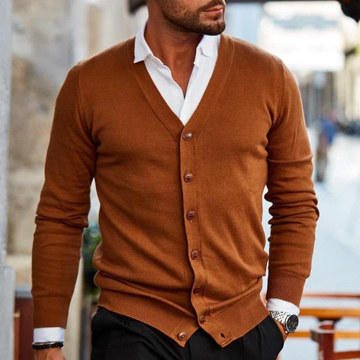 Men's Versatile Cardigan Casual Comfort Modern Style
