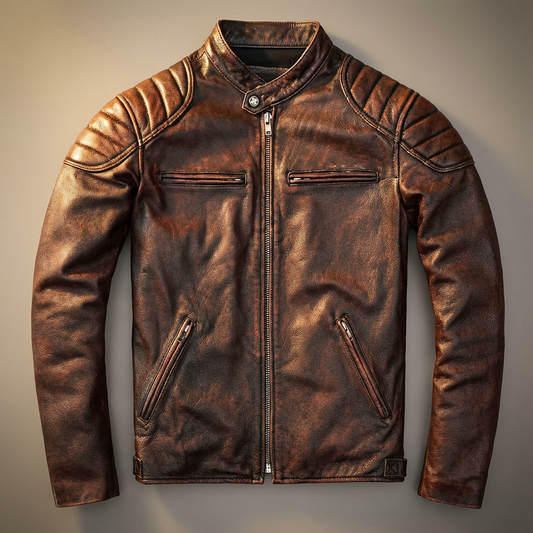 Men's Leather Jacket Classic Style Faux Leather Coat Everyday