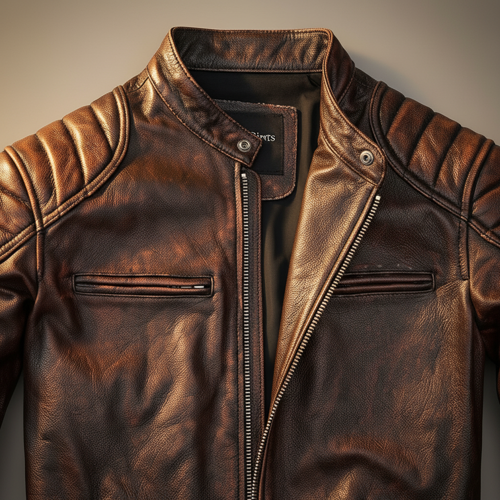 Men's Leather Jacket Classic Style Faux Leather Coat Everyday