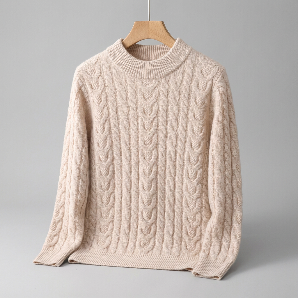 Men's Cable Knit Sweater Premium Chunky Pullover Warm Winter Jumper