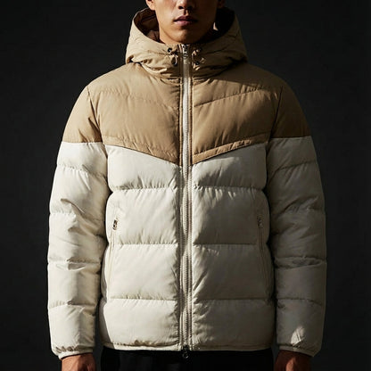 Men's Puffer Jacket Alpine Winter Coat Insulated Warm Outdoor