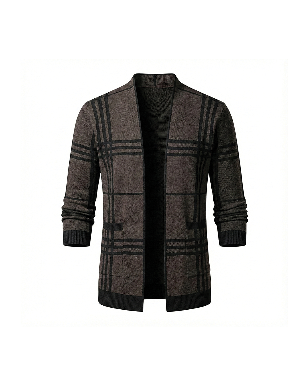 Men's Contemporary Cardigan Modern Relaxed Everyday Knit Sweater