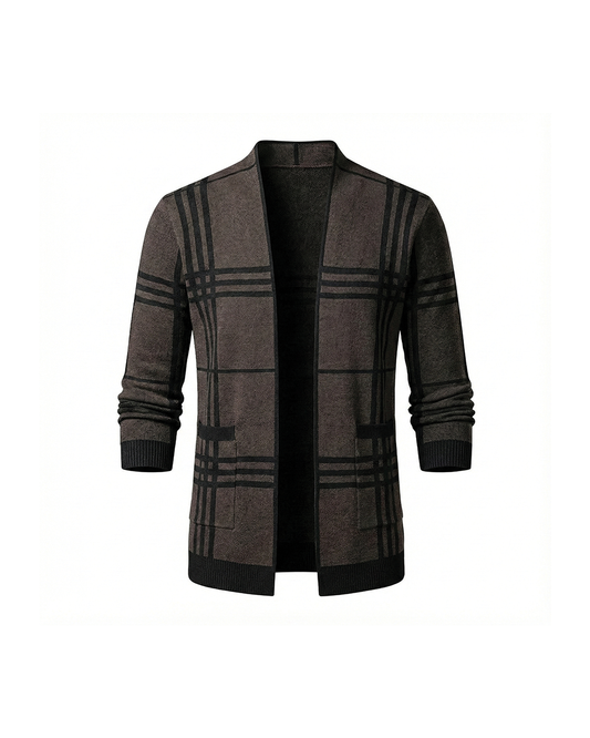 Men's Contemporary Cardigan Modern Relaxed Everyday Knit Sweater