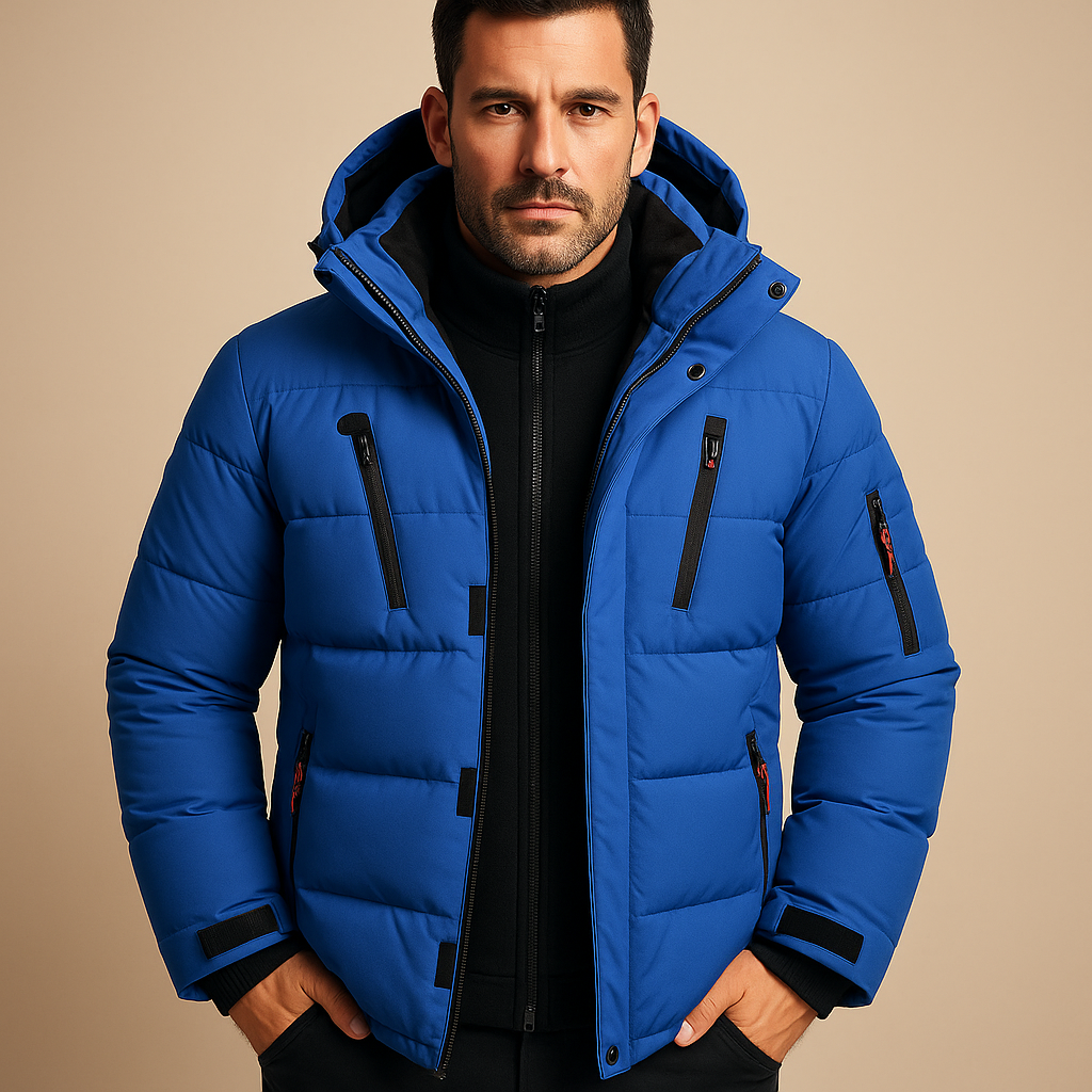 Men's Thick Winter Jacket Heavy Duty Warm Insulated Coat Outdoor