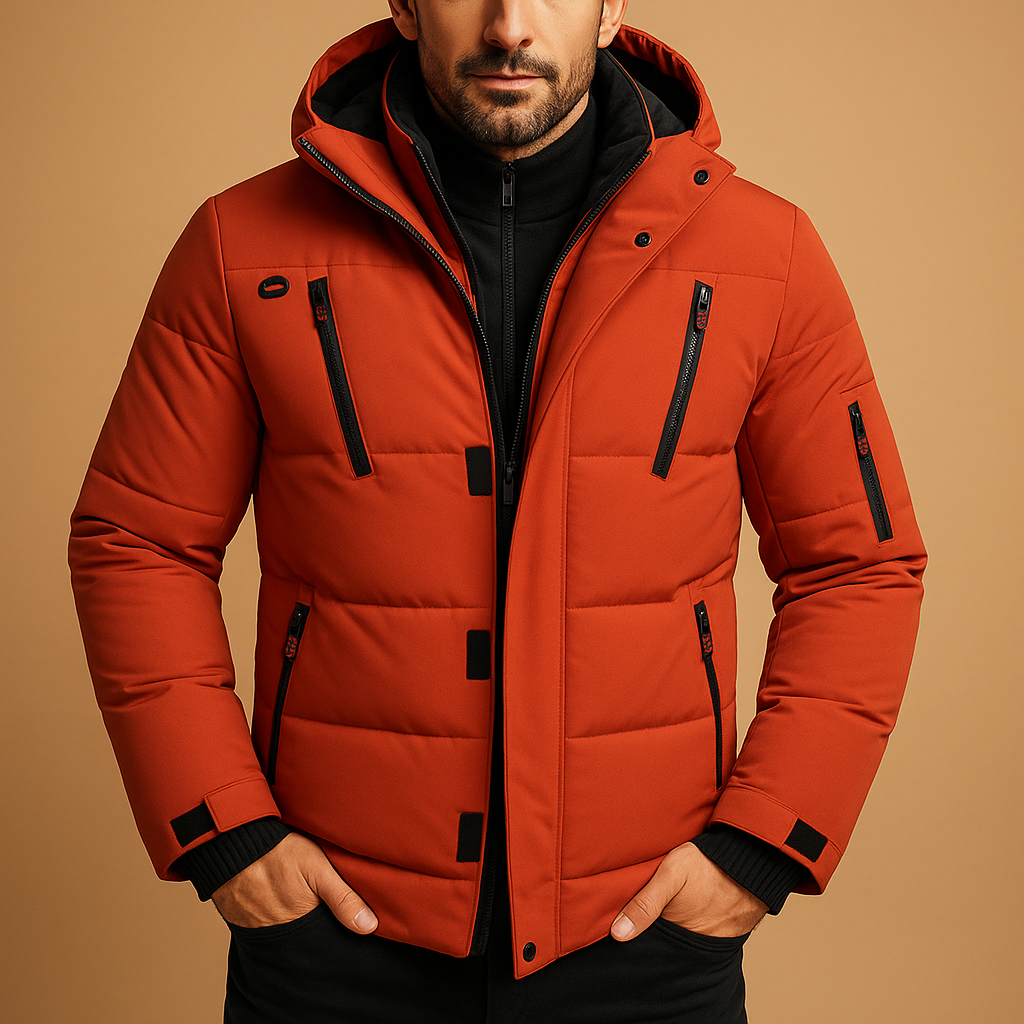 Men's Thick Winter Jacket Heavy Duty Warm Insulated Coat Outdoor