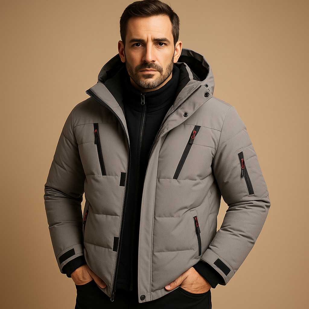 Men's Thick Winter Jacket Heavy Duty Warm Insulated Coat Outdoor