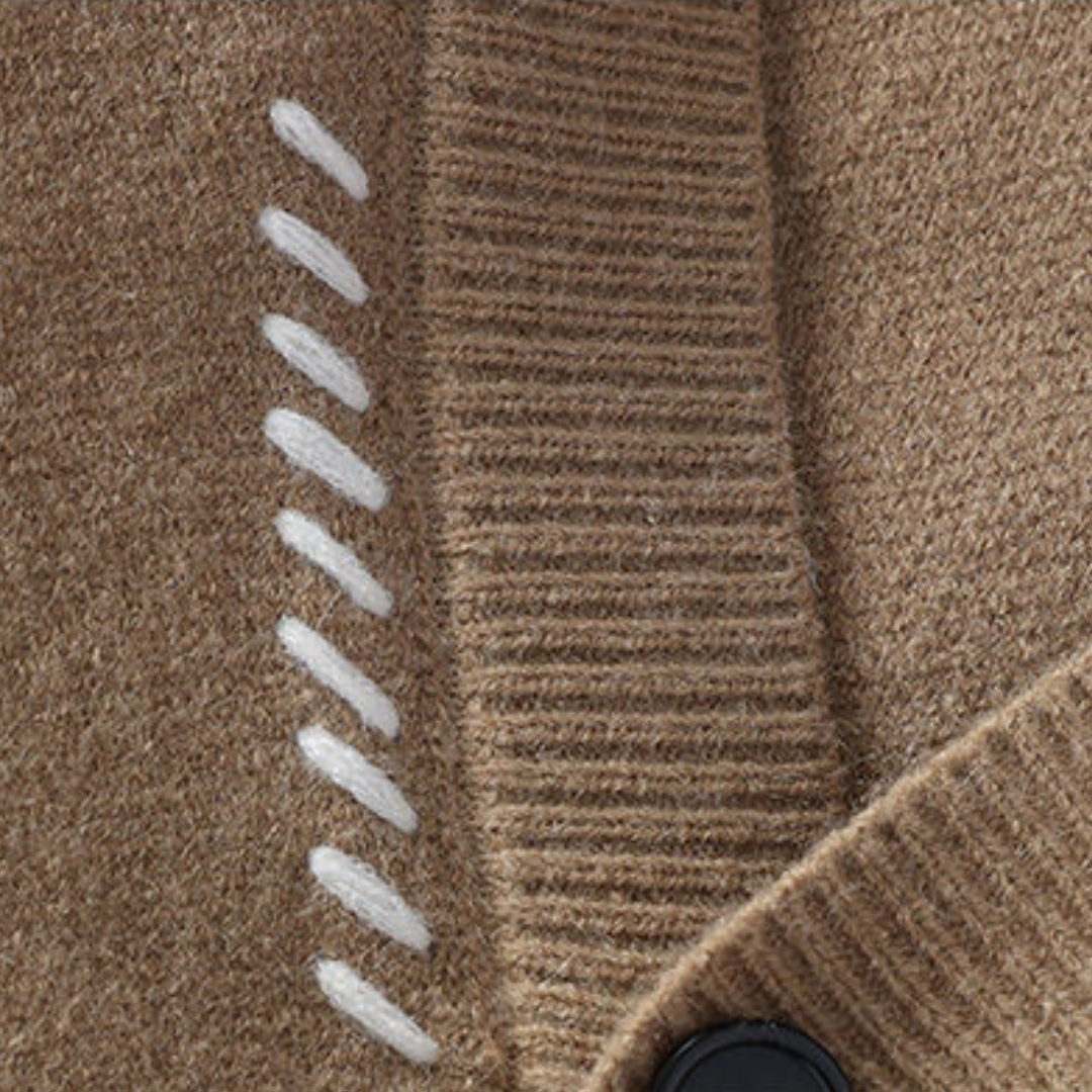 Men's Knitted Cardigan Soft Button-Up Warm Sweater