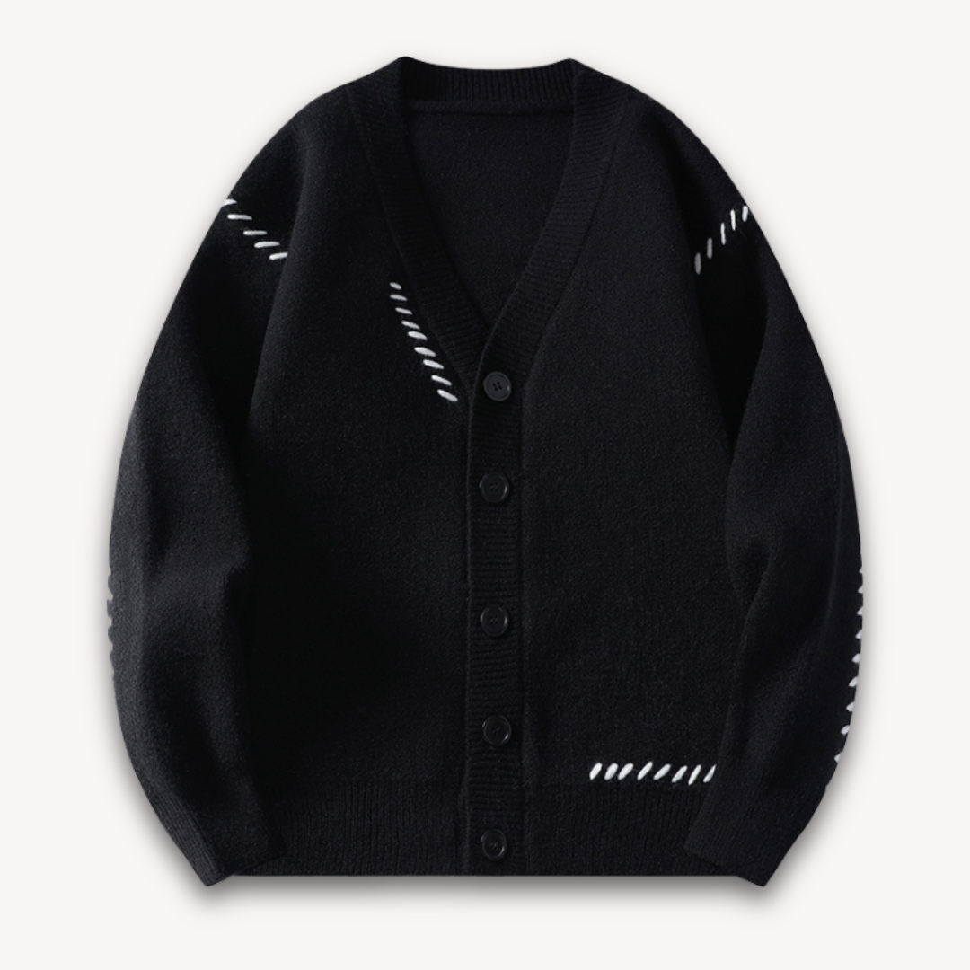 Men's Knitted Cardigan Soft Button-Up Warm Sweater