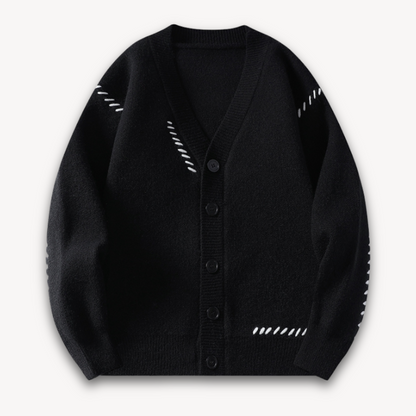 Men's Knitted Cardigan Soft Button-Up Warm Sweater
